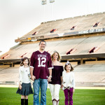England | College Station Family Photographer on Kyle Field