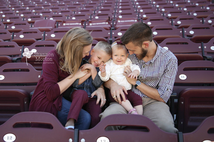 family pictures on Kyle Field